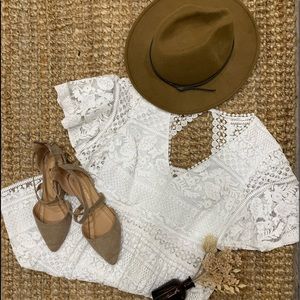 White semi formal dress